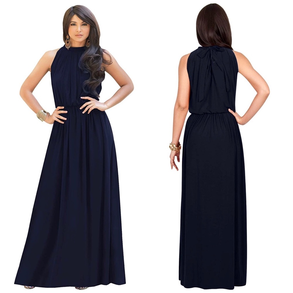 XL Navy Maxi Dress